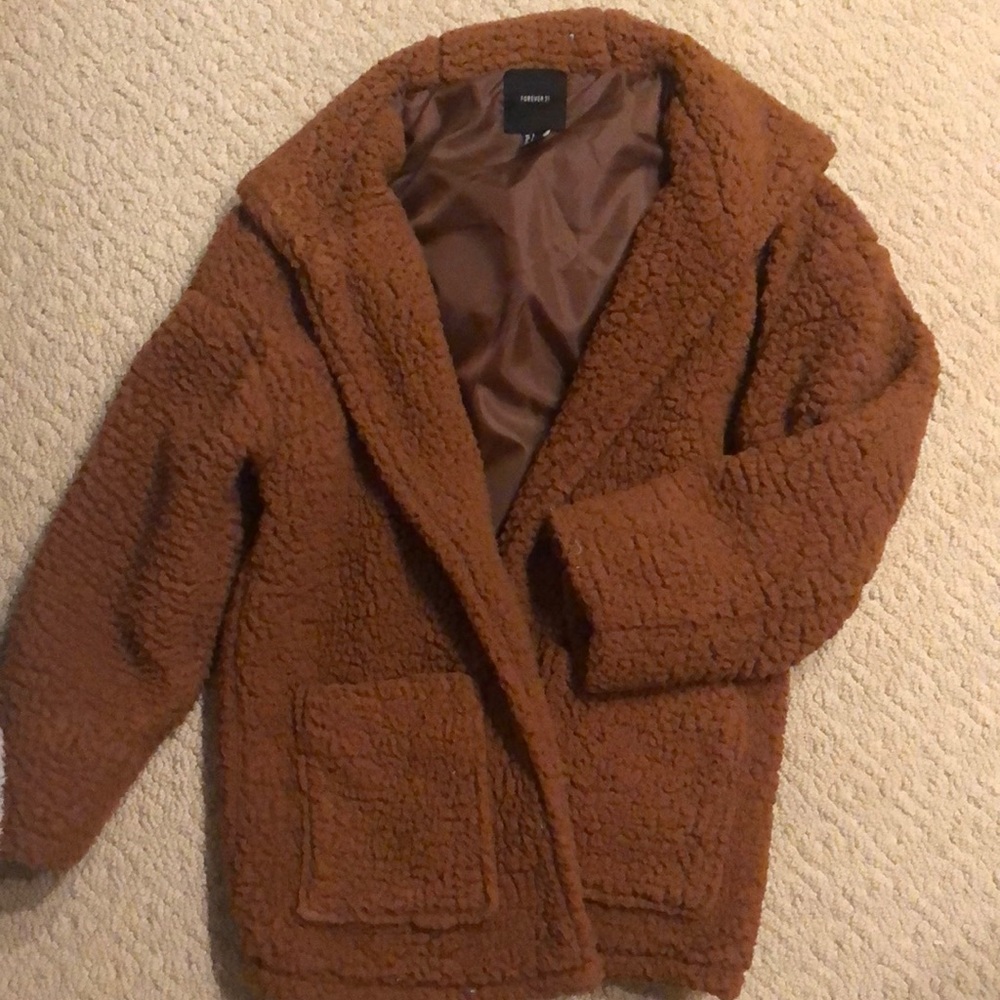 Brown Faux fur jacket